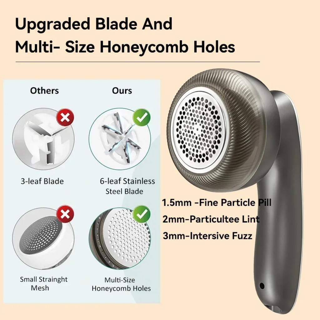 Pellet Electric Remover Lint Rechargeable Fabric Shaver Digital Display Portable Remover Clothes Fluff Hair Balls Shaver