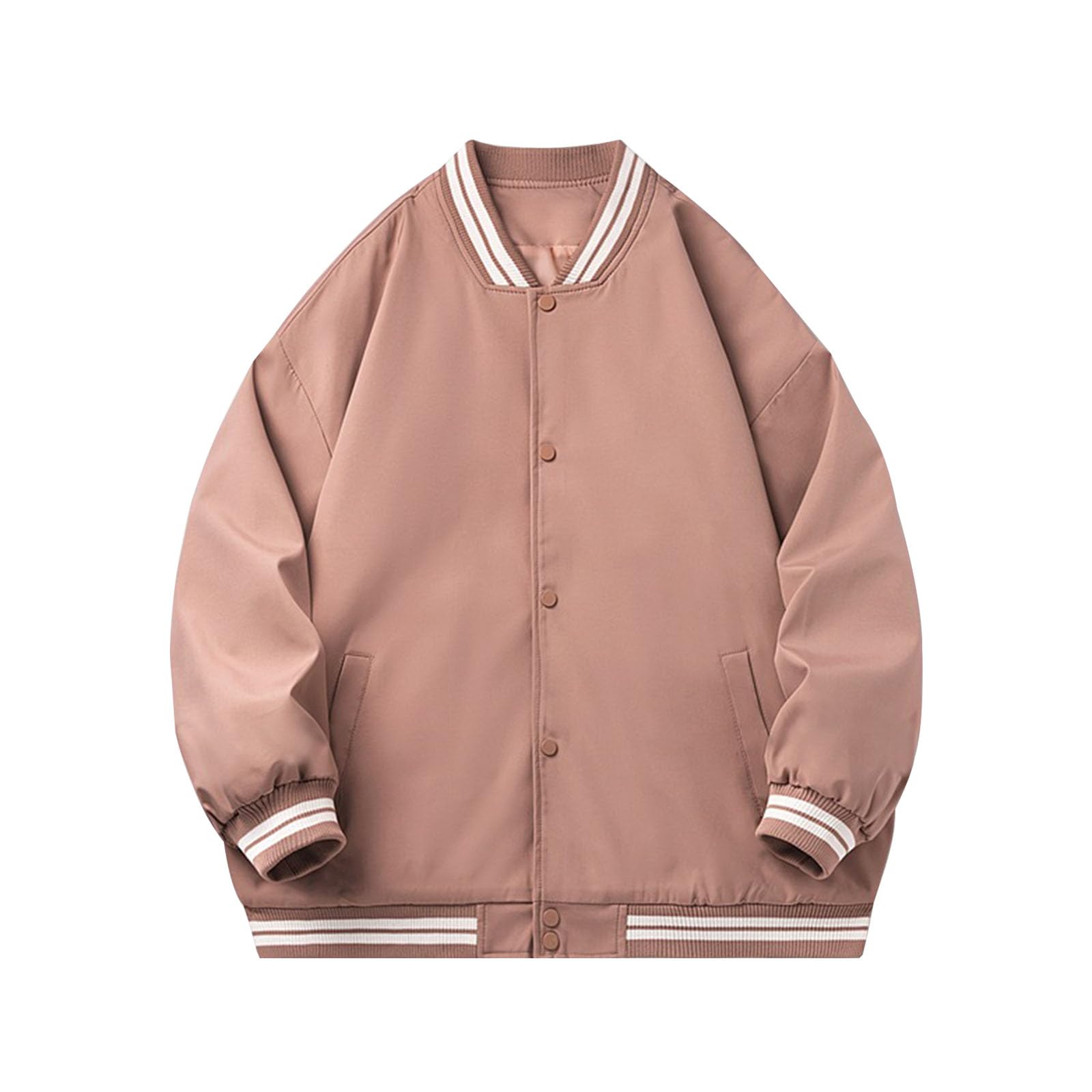 

Seuyae Men s Stadium Jacket, Water-Repellent, Breathable, Casual, Plus Size, Pink, M