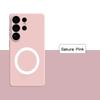 Official Skin Feel Liquid Silicone Car Magnetic Holder Case for Samsung S26 S25 S24 S23 Ultra Plus Slim Anti-drop Protect Cover