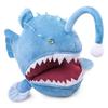 Lilizzhoumax Simulation Anglerfish Blue Deep Sea Fish Plush Toy Soft Realistic Cute Gift Fluffy Interior Decoration Christmas Gift for Kids 302822cm