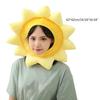 Kawaii Soft Sunflower Hat Sunflower Yellow Cartoon Warm Beanie Party Props