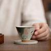 Lotus Graphic Ge Kiln Ceramic Tea Cup Hand-painted Tea Tasting Cups Kung Fu Tea Cup  Tea Making