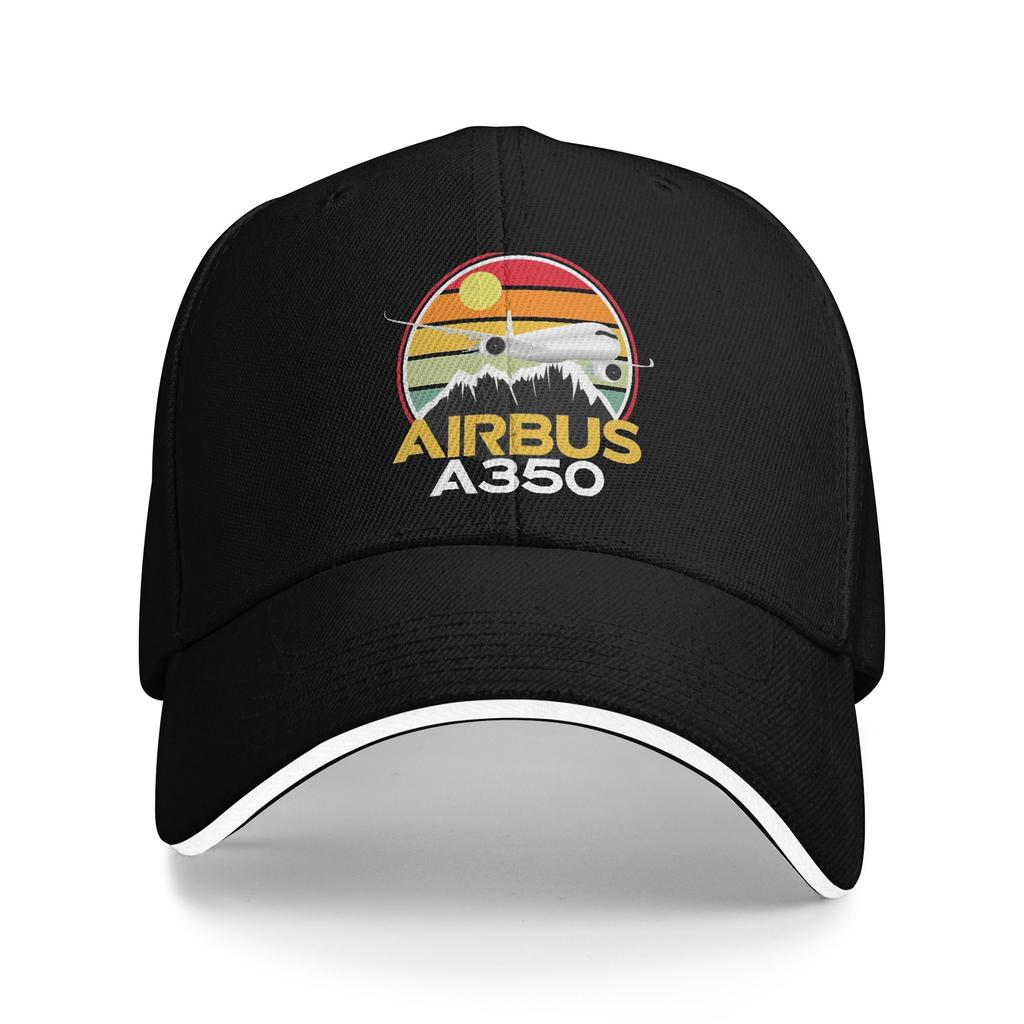 Airbus A350 Sunset Pilot Casual Baseball Cap Summer Trucker Hat Outdoor Gym Hip Hop Hats Men Adult Streetwear Baseball Caps