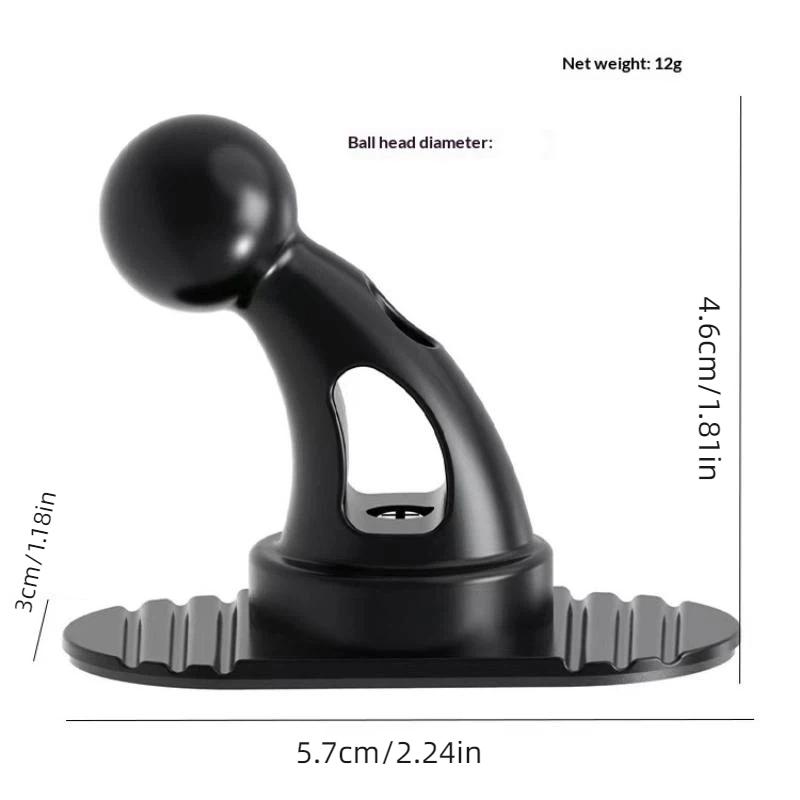 Car Phone Holder Base 360 Degree Rotation Tool Free Install Adhesive Ball Head Mount for Car All Scene Driving Use
