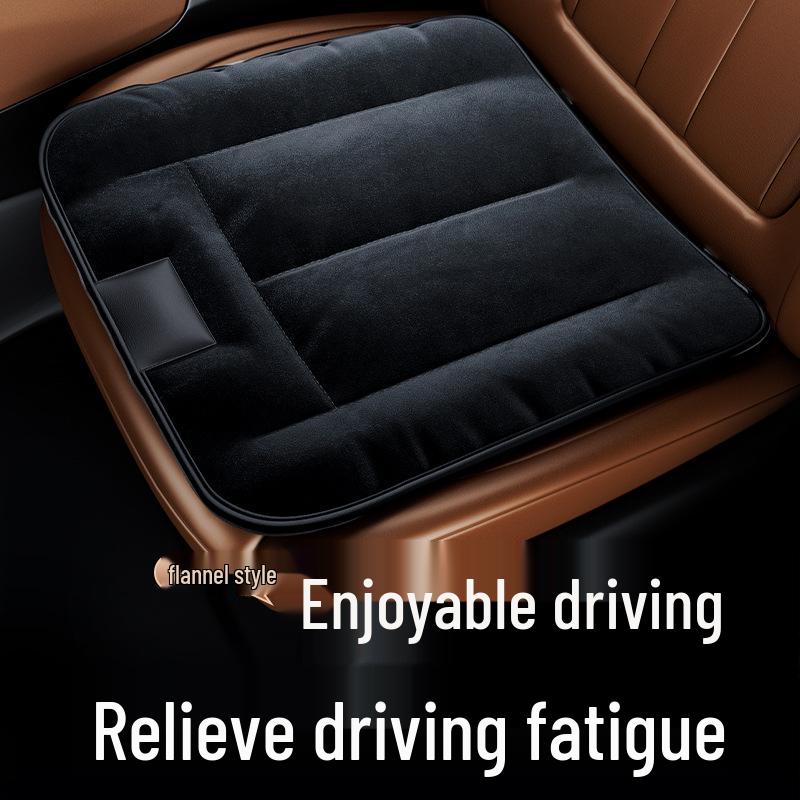 Deluxe All-Season Driver's Seat Cushion - Ventilated Single Car Pad for Comfort