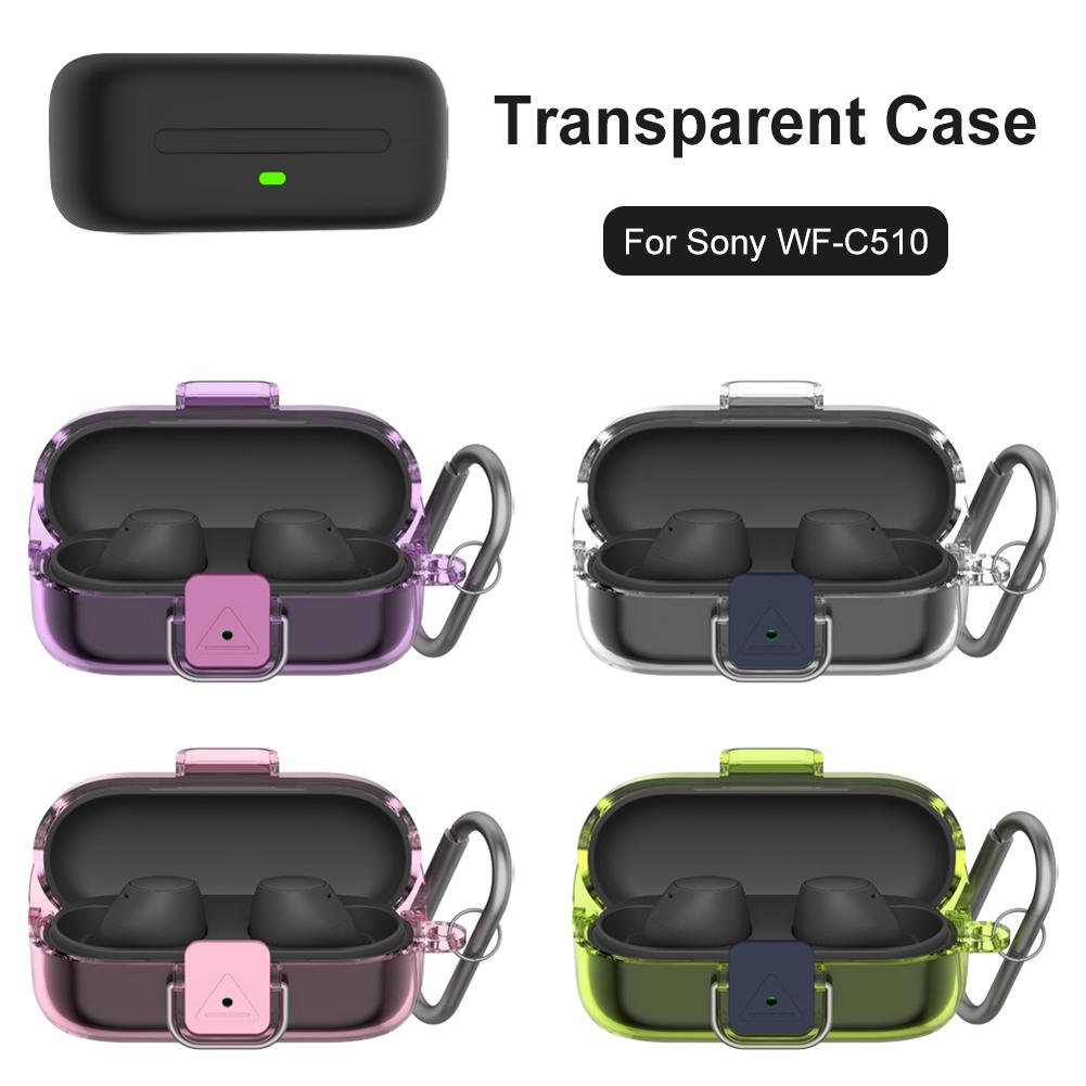 1-5PCS Protective Case For Sony WF-C510 Charging Case TPU Washable Shockproof Earphone Case Cover Anti-Drop Earbuds Charging Box