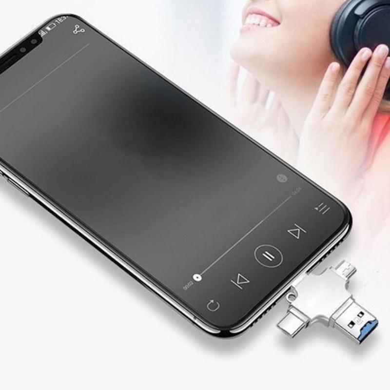 3In1 Memory Card Reader For Iphone Laptop Pc Type-C Otg Adapter For Ios Usb A Micro Sd Card Reader For Samsung Huawei Xiaomi Lg
