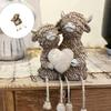 Hochland-Kuh-Figuren Dekorationen Kuh-Gnome mit Blume Harz-Statue Kalb-Liebhaber Geschenk für Bauernhaus Haus Garten Badezimmer