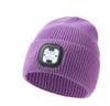 New Design Headband Listen Songs Talk Beanie Knitted Bone Conduction Headphones Wireless Music Head Light