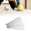 8 Pcs 200mm Length Twist Drill Bit Set Straight Shank HSS Drill Bit  For Wood, Plastic and Aluminum