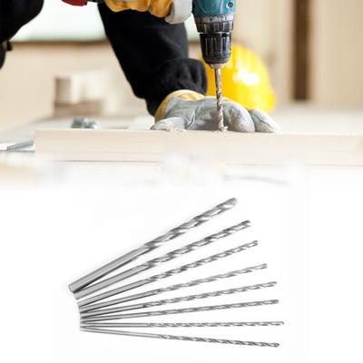 8 Pcs High Speed Steel (HSS) Extra Long Drill Bit  For Wood, Plastic and Aluminum
