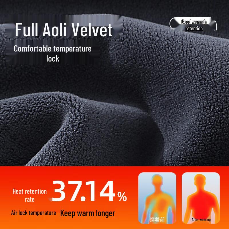 Baleno Men's 410g Heavyweight Fleece-Lined Crew Neck Sweatshirt with Plaid Texture