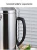 Stainless Steel Insulated Thermos with Glass Liner, Large Capacity for Home and Dorm Use