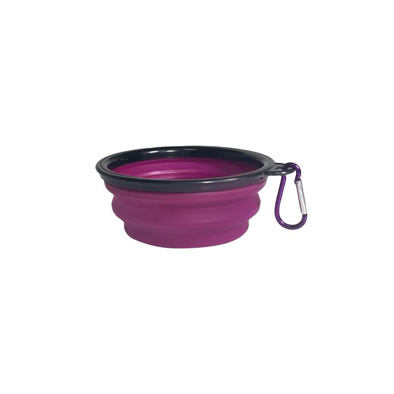 1pcs TPE Pet Folding Bowl Outdoor Portable Dog Basin and Cat Food Bowls Wear-resistant Shockproof Universal Food Bowls Travel Camping Pet Accessories