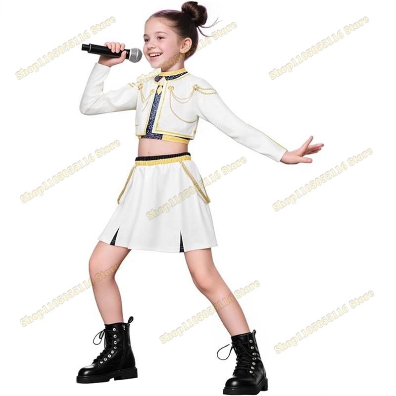 KPop Demon Hunters Huntrix Girl Group Zoey Mira Cosplay For children Costumes Roleplay Skirt Party Outfits Halloween Fantasy