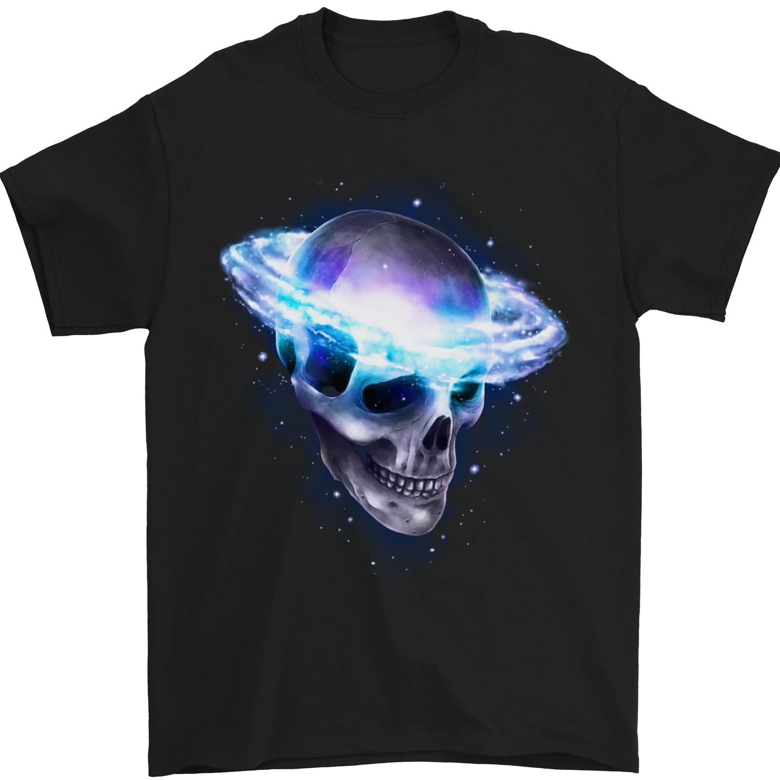 Brainstorm SCI-FI Skull Gothic Space Mens T-Shirt 100% Cotton S разноцветный