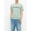 T-shirt homme Carhartt Wip Script - Bleu - Manches courtes - Jersey 100% coton