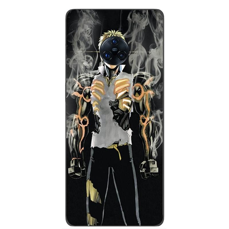 כיסוי טלפון One Punch Man גנוס עבור VIVO Y95 Y93 Y31 Y20 V19 V17 V15 Pro X60 NEX כיסוי טלפון שחור רך