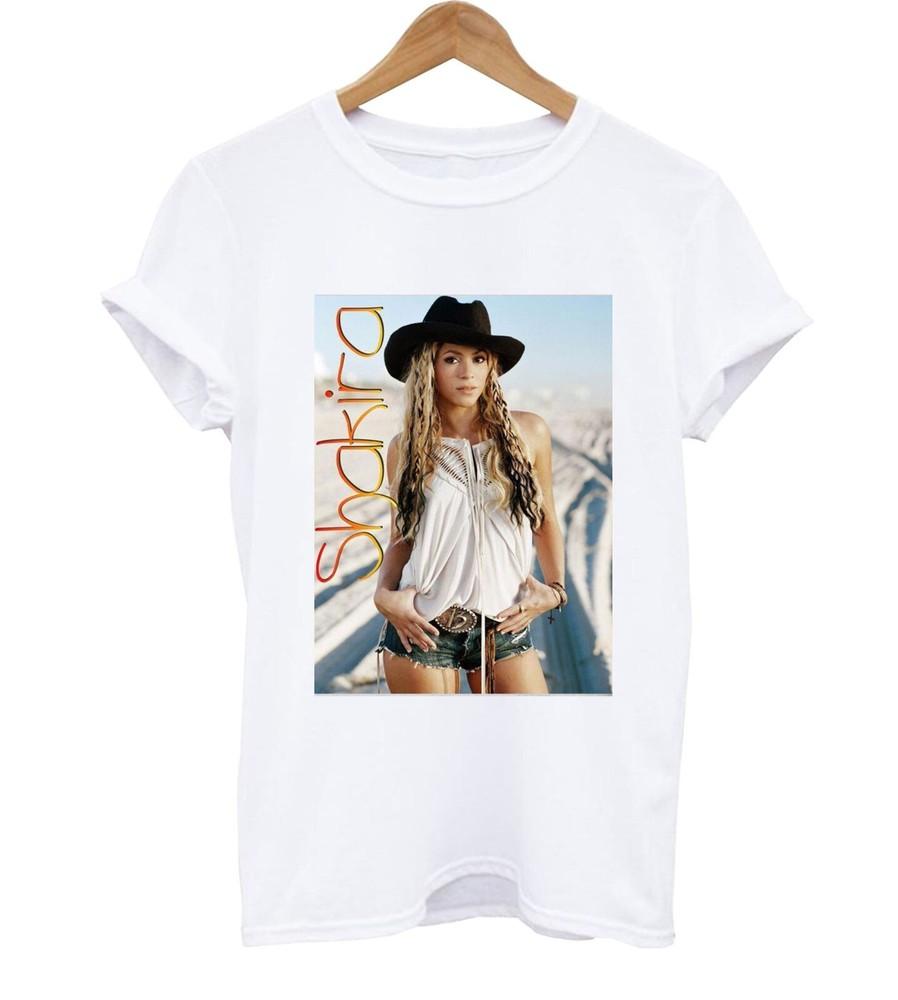 

Shakira World Tour Men T-shirt White Unisex All Sizes Shirt Fan Unisex T-Shirt S