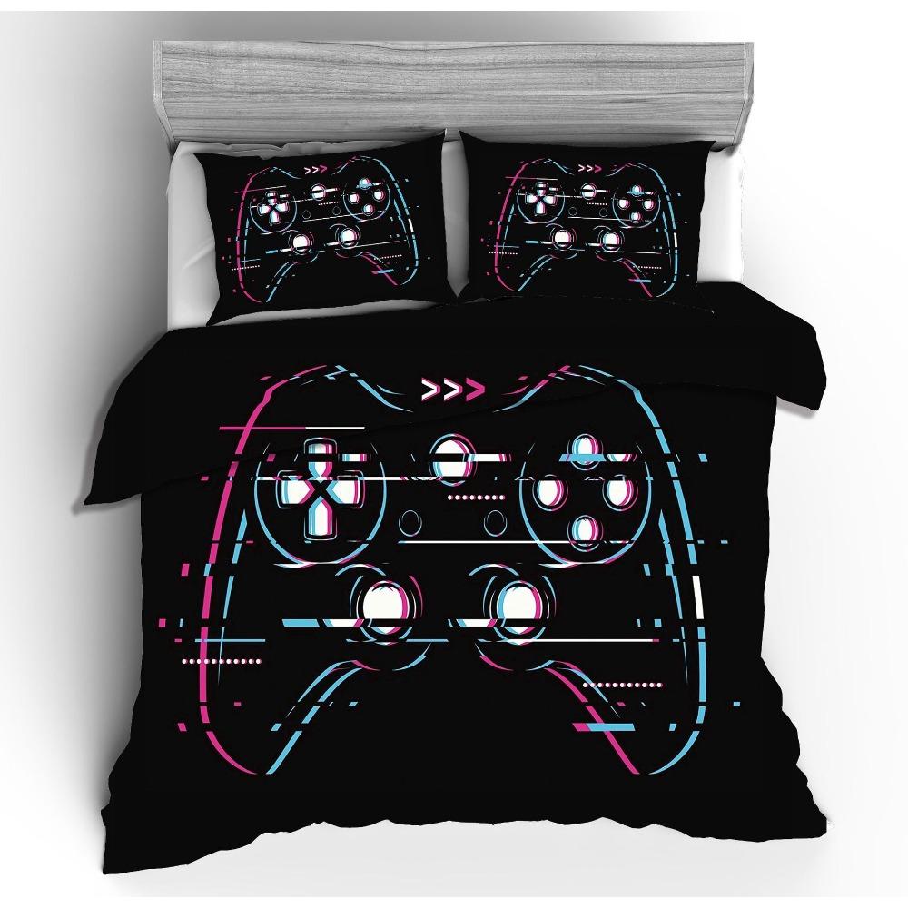 Gamepad Digital Printing Bedding Four-Piece Set Three-Piece Set Bed Sheet Quilt Cover