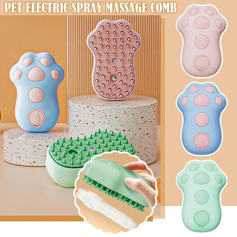Cat Steam Brush Steamy Puppy Brush Electric Spray Cat Hair Brushes For Massage Pet Grooming Comb Hair Removal Combs New