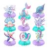 Mermaid Honeycomb Centerpieces,Mermaid Themed Birthday Party Decorations Cartoon under The