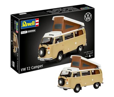 Revell Germany 1/24 VW T2 Camper Plastic Model Kit 07676
