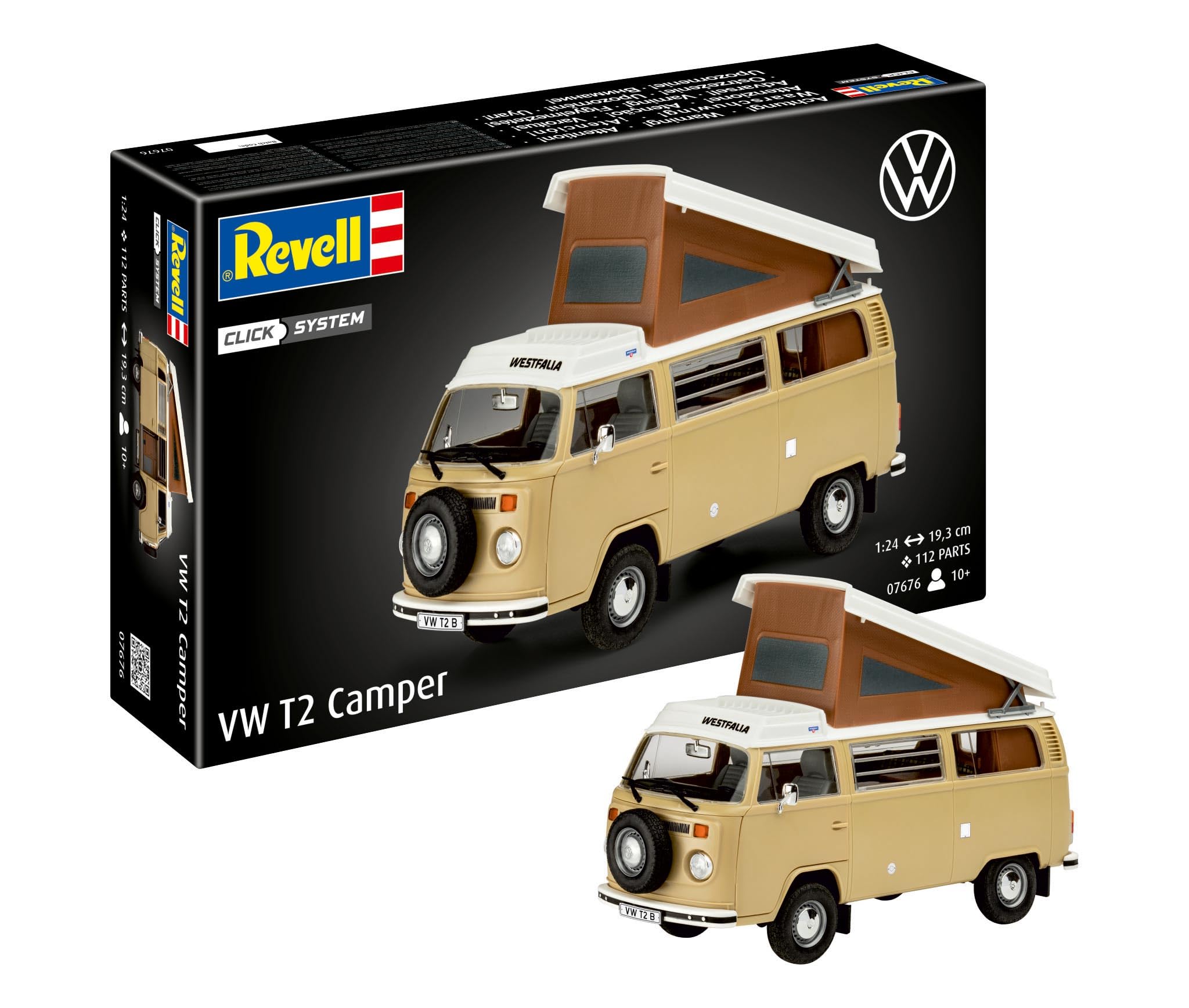 

Revell Germany Пластиковая модель-конструктор VW T2 Camper 07676 1/24
