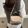 French Fashion and Fashionable Crossbody Small Square Bag Simple Texture Handbag Trendy and Fashionable Shoulder Bag Women's Bag