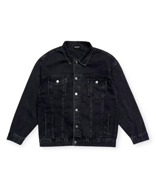 Born Slippy Basic Washing Denim Jacket (Black)