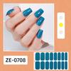 Glitter Nail Polish Strips with File Easy Apply Remove Self Adhesive Women Full Nail Sticker Home Manicure DIY Nail Art Decoration Wrap