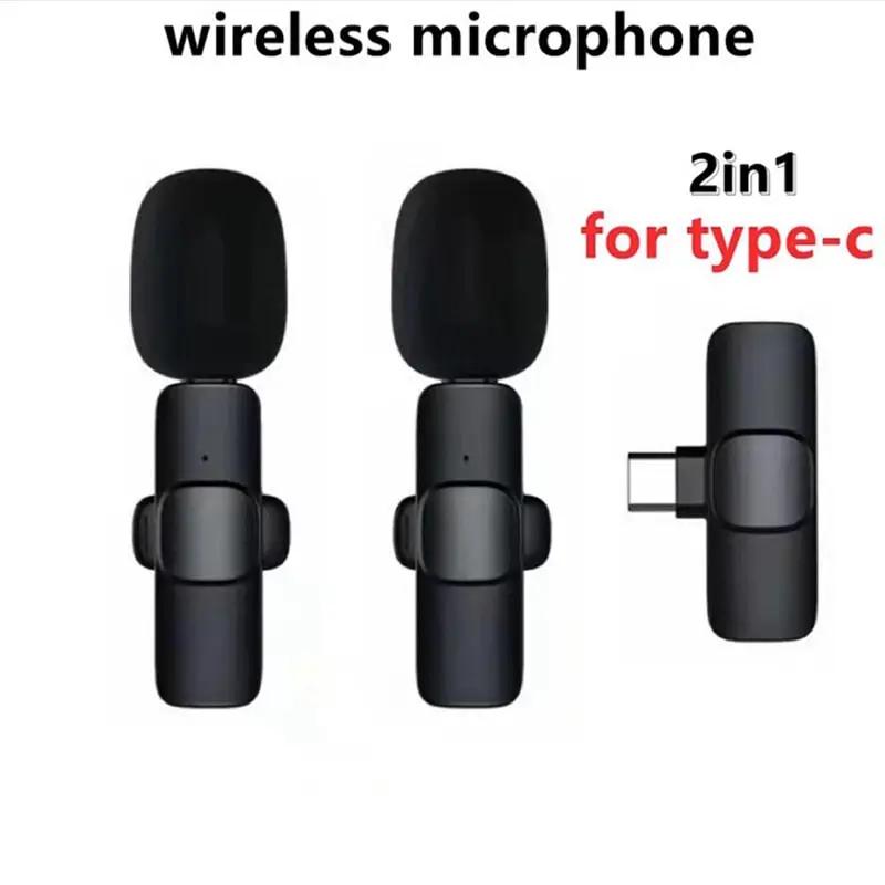 Wireless Lavalier Microphone Portable Noise Reduction Mic for iPhone Android Live Streaming YouTube TikTok Facebook