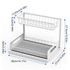 2-tier Under Sink Organizer For Kitchen Storage Rack 2-layer Sliding Cabinet Basket Under Sink