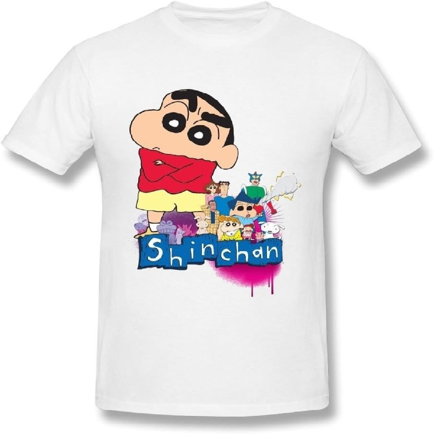 Kazzar Men s Crayon Shin Chan T Shirt L(1) XXXXXL белый