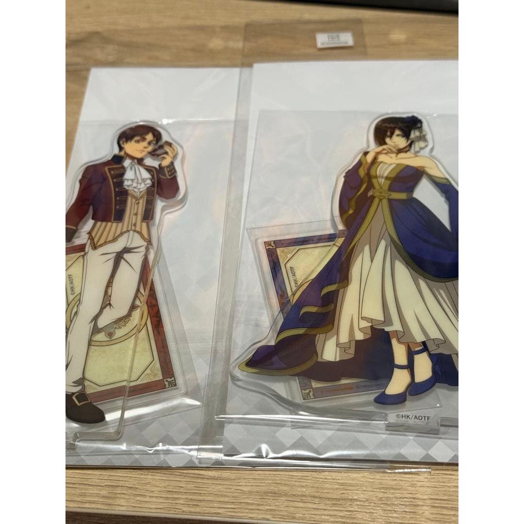 Used Attack on Titan Mikasa & Eren Masquerade Acrylic Stand