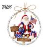 Handcrafted Style Ornament Christmas Acrylic Hanging Pendant for Holiday Tree Decoration, 2D Flat Ocean Theme Decorative Accessory Home Party