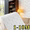 Faux Brick 3D Wallpaper 70cmx100cm Self Adhesive Waterproof Stain Resistant Wall Sticker Modern Kitchen Indoor Home Wall Decor