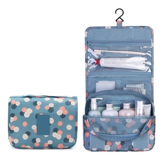 Travel Hanging Toiletry Bag Portable Cosmetic Organizer with Hook Waterproof Makeup Pouch for Women Girls Business Trips Vacation Use