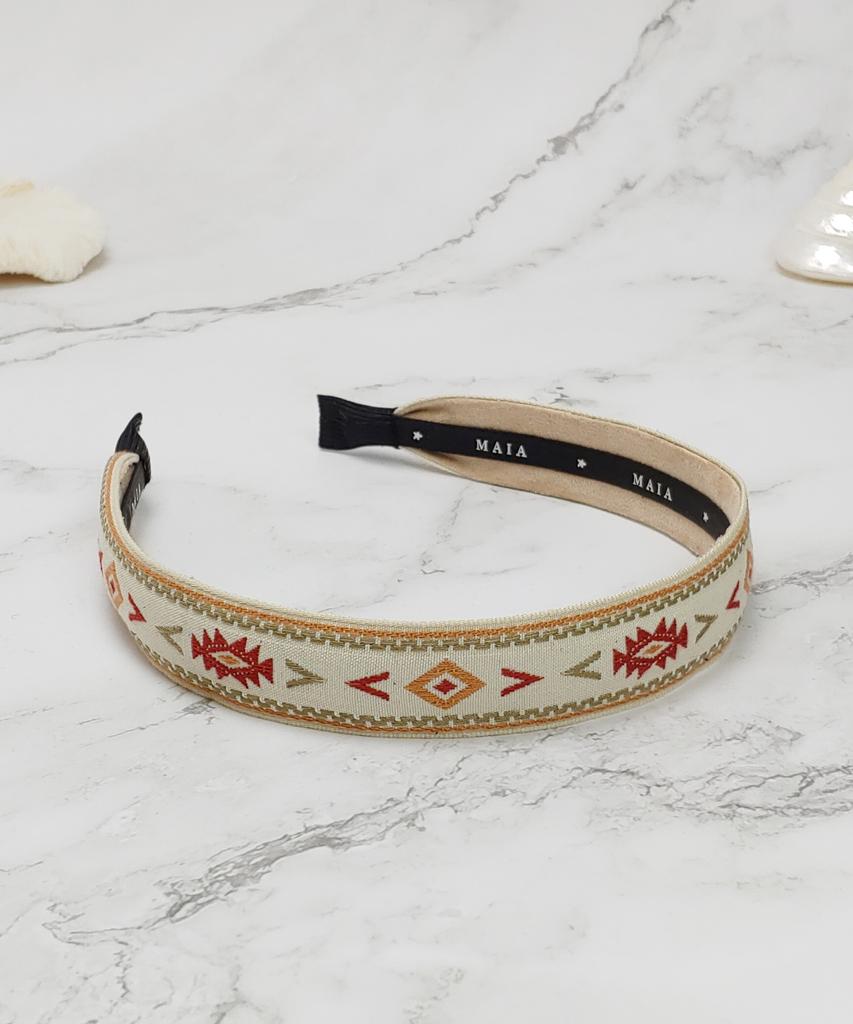 Maia Inca Headband-Ivory