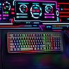 New High Quality Full Size Membrane Gaming Keyboard RGB Backlit USB Wired for Desktop