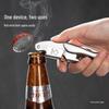 Stainless Steel Wine & Beer Opener – Multifunctional Waiter's Corkscrew Knife.