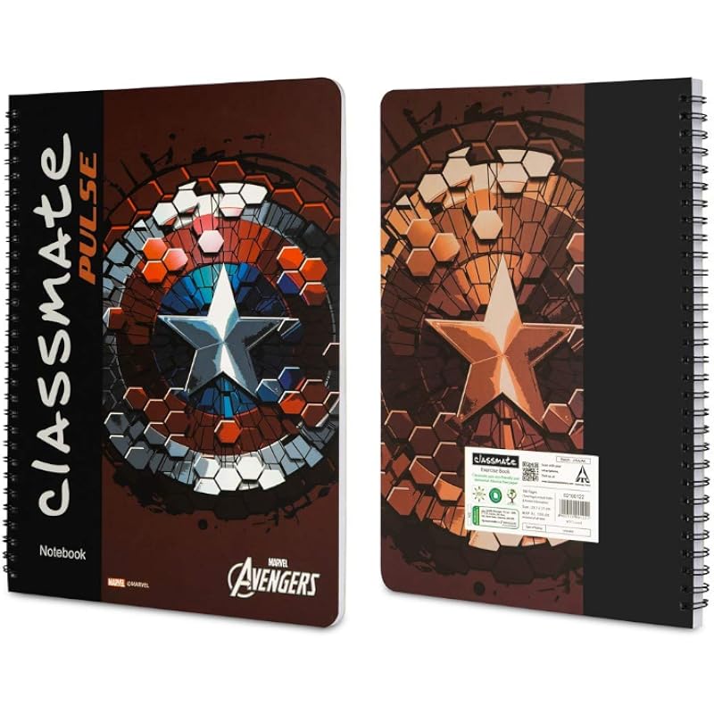 Classmate Pulse Spiral Notebook - 297 Mm X 210 Mm, Soft Cover, 180 Pages, Unruled