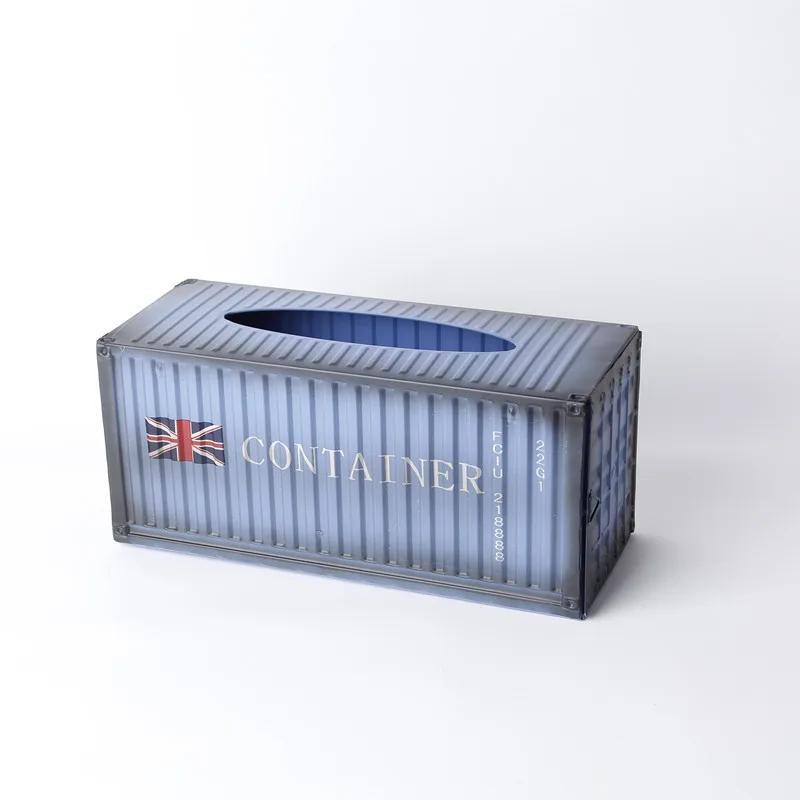 

Ретро креативный контейнер дизайн железная коробка для салфеток домашний автомобильный контейнер для салфеток металлический чехол для хранения бумажных полотенец домашний декор