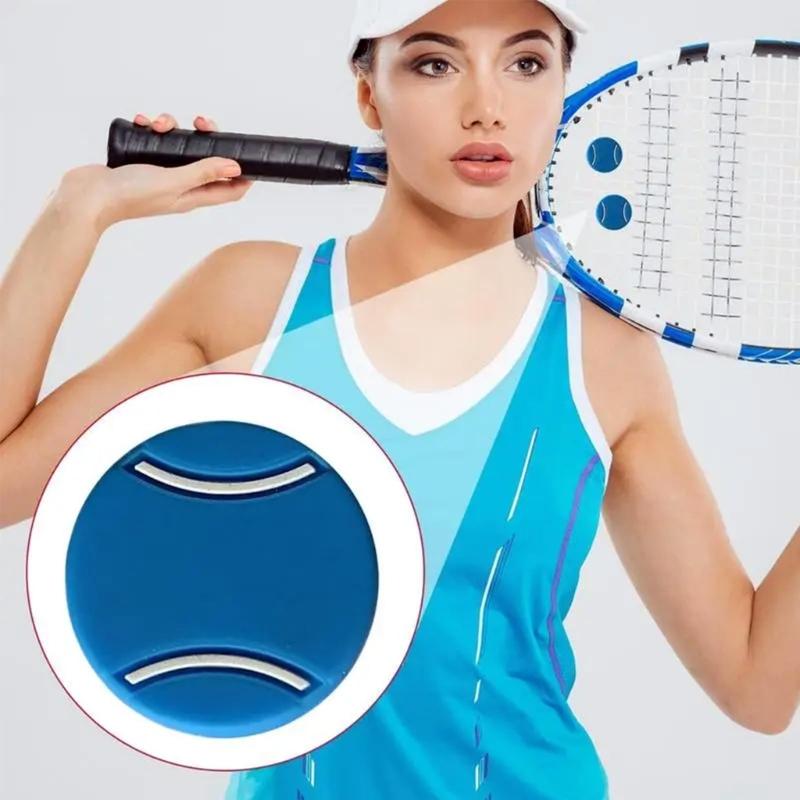 8Pcs Tennis Racket Vibration Dampener Soft Silicone Racquet Shock Absorbers Ball Shape Silicone Tennis String Dampene