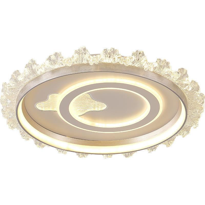 Elegant Crystal Ceiling Light - Modern, Minimalist, Eye-Protection Design for Luxury Bedrooms