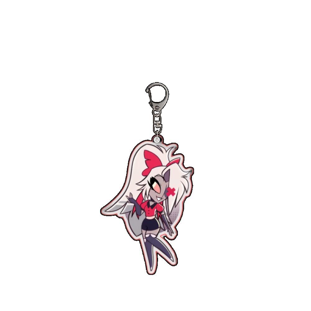 Portachiavi Acrilico 5CM Vox Charlie Morningstar Vincent Velvet Emily Abel Decorazione Zaino Periferica Anime Ciondolo Regalo