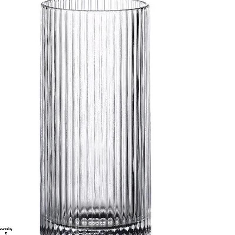 Shangqi Vertical Stripe Glass Drinking Cup