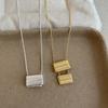 Real Gold Silver Plated Copper Snake Chain Chokers Unique Design Double Metallic Knitted Bag Pendant Necklaces for Women