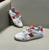 Summer new leather shoes soft baseplate shoes lace-up low-top sports and leisure bc