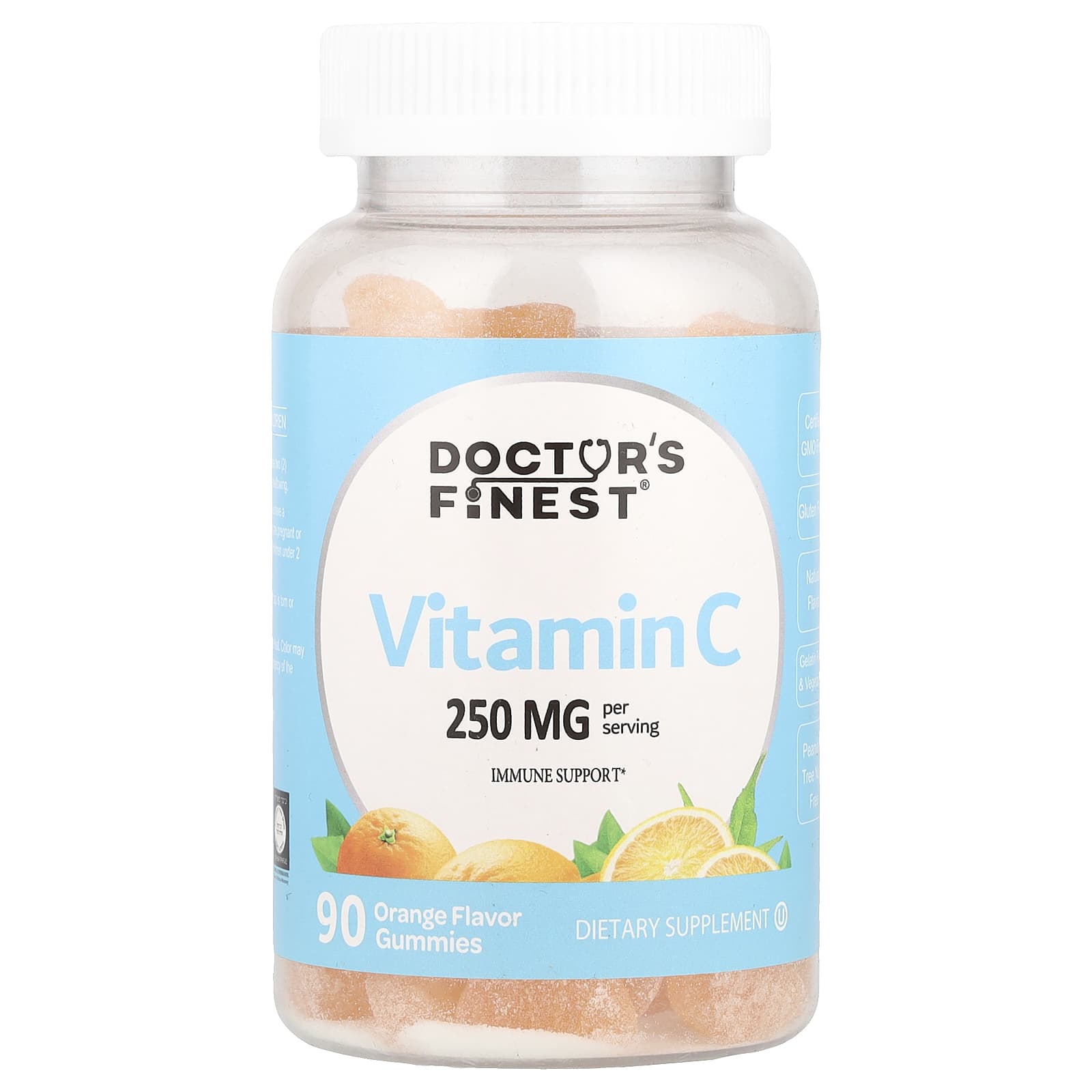 

Doctor S Finest, Vitamin C Gummy, Orange Flavor, 90 Gummies (125Mg per Gummi)